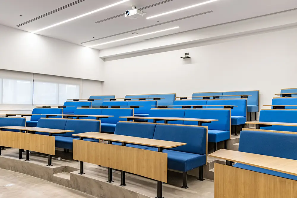 A hybrid teaching auditorium at the institute