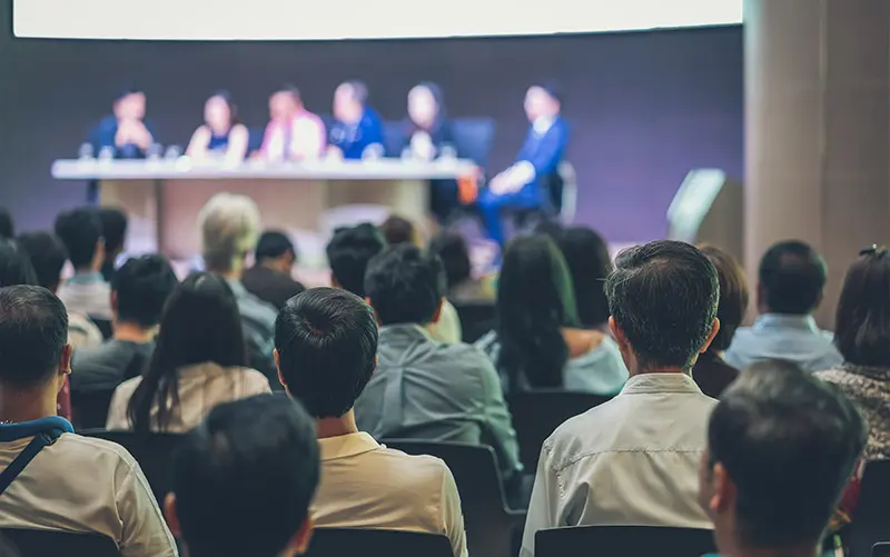 The main conference hall at the SEE Institute