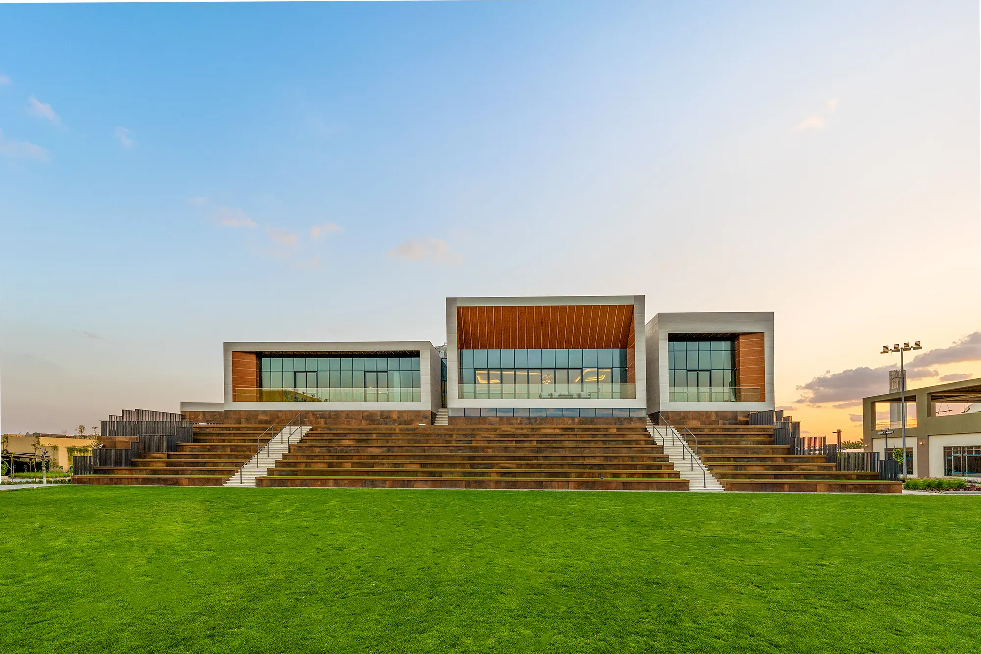 The exterior of the SEE Institute net-zero building